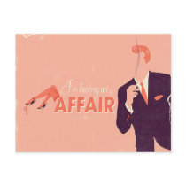 Having an Affair Postcard