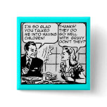 Having Children Funny Retro Button Badge Humour