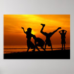 Having Fun At Sunset Posters
