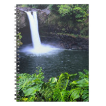 Hawaii, Big Island, Hilo, Rainbow Falls, Lush Note Book