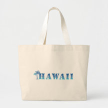 Hawaii blue palm trees bags