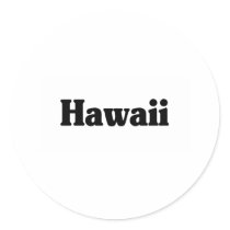 Hawaii Classic Round Sticker