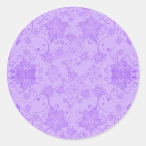 Hawaii flowers round sticker