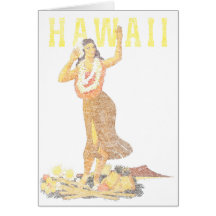 Hawaii Hula Dancer Cards