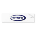 Hawaii Oval Bumper Sticker bumper stickers