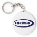 Hawaii Oval Keychain