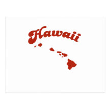 HAWAII Red State Post Cards