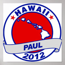 Hawaii Ron Paul Print