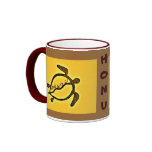 Hawaii Sea Turtle Petroglyph mugs