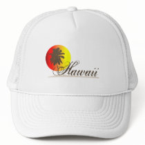Hawaii Sunset Souvenir Trucker Hat