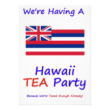 HAWAII T.E.A. PARTY INVITATIONS
