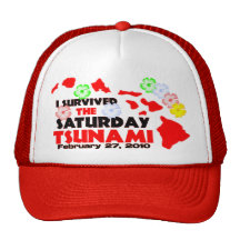 Hawaii Tsunami Survivor Mesh Hat
