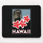 hawaii united states usa art deco retro travel mouse pad