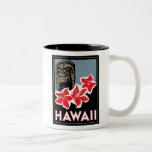 hawaii united states usa art deco retro travel coffee mug