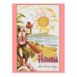 Hawaii - Where Dreams Begin Postcard