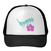 Hawaii with Hibiscus Products Trucker Hat