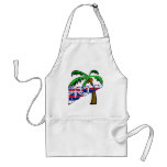Hawaii with Palm Tree Products Apron