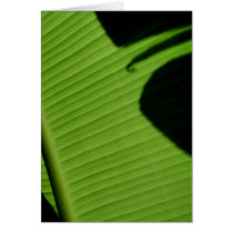Hawaiian Banana Leaf Card