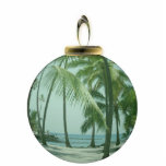 Hawaiian Beach Ornament Photo Cut Outs