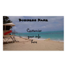 Hawaiian Beach scene Business Card