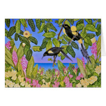 Hawaiian Bishop's O'o Card