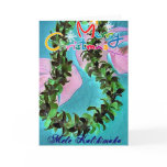 Hawaiian Christmas lei Card