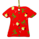 Hawaiian Christmas Palm Tree Christmas Ornament