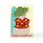 Hawaiian Christmas Sandman card