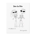 Hawaiian Destination Wedding Save the Date postcards