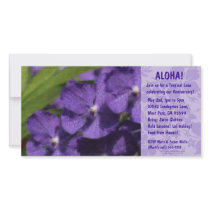 Hawaiian Floral Luau Invitations