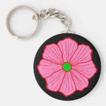 Hawaiian Flower Keychain