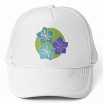 Hawaiian Flowers 1 Mesh Hat