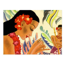 Hawaiian Girl Post Cards