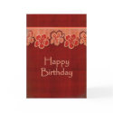 Hawaiian Hibiscus Birthday cards