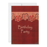 Hawaiian Hibiscus Birthday Party invitations