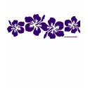 Hawaiian Hibiscus PURPLE t-shirts