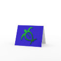 Hawaiian Honu Petroglyph Card