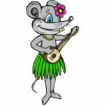 Hawaiian Hula Mouse photo sculptures