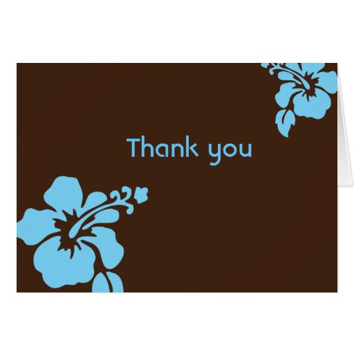 Hawaiian Luau Custom Thank You Card Zazzle