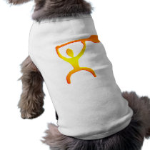 Hawaiian Paddle Man Petroglyph - Dog Shirt