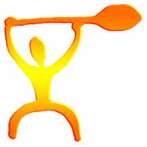 Hawaiian Paddle Man Petroglyph Cut Outs