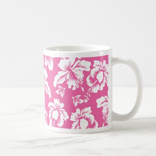 Hawaiian Pink Flower Mug