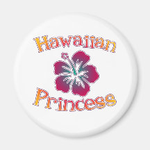 Hawaiian Princess Magnets