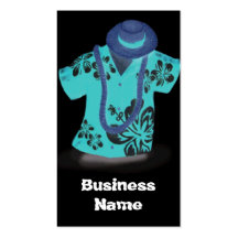 Hawaiian Print Business Card