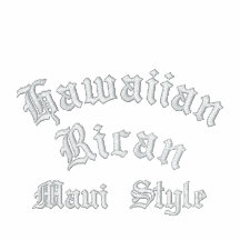 Hawaiian Rican, Maui Style Embroidered Hoodie