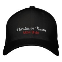 Hawaiian Rican, Maui Style Hat Embroidered Hats