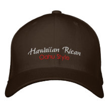 Hawaiian Rican, Oahu Style Hat Embroidered Hats