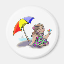 hAwAiiAn ShAvE IcE Fridge Magnet