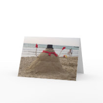 Hawaiian Snowman Cards