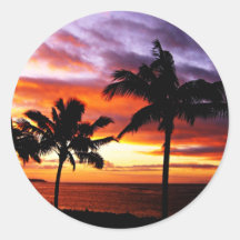 Hawaiian Sunset sticker